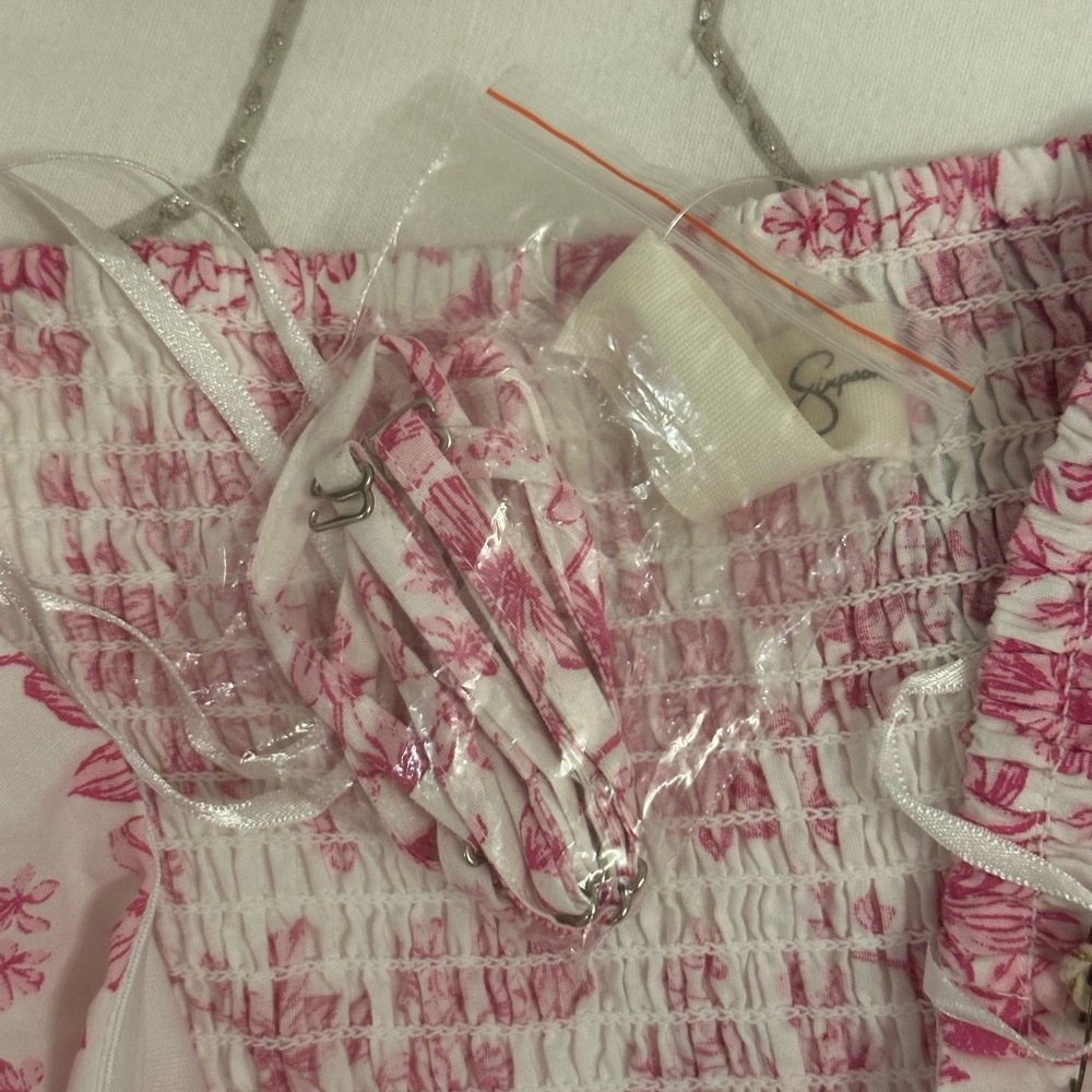 Jessica Simpson Pink Floral Midi Sundress - Picture 9 of 10